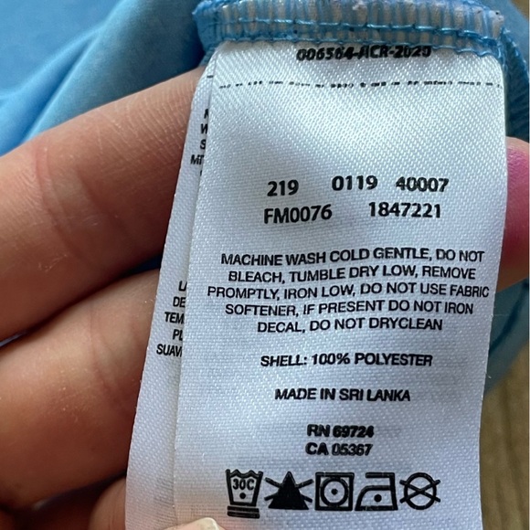 Columbia PFG Blue Short Sleeve Athletic Shirt Men's Large - Picture 6 of 8